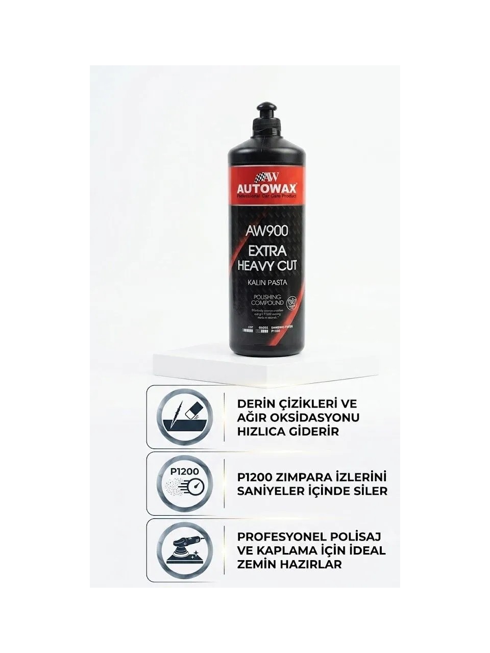 Autowax Ultra Heavy Cut Çizik Giderici Kalın Pasta 1 LT (AW900)